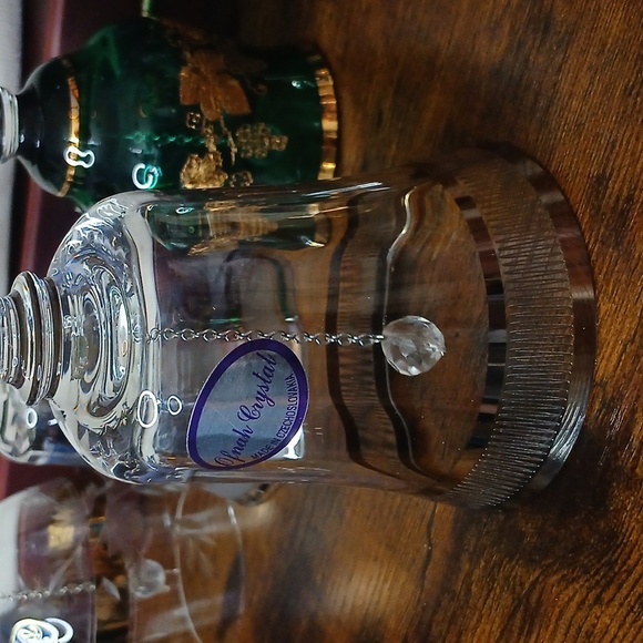 OFNAH CRYSTAL PLEATED ETCHED RIM DESIGN SILVER RIM - Picture 5 of 7